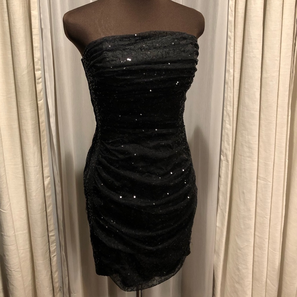 Black Sequin Dress